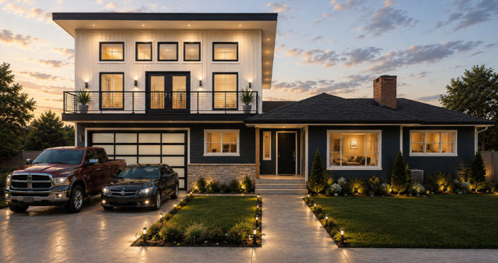 multi family home design render